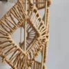 Handgeflochtener LED-Stehleuchten-Schirm aus Rattan