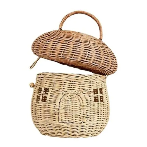 Handgeflochtener Rattan-Aufbewahrungskorb Handgeflochtener Rattan-Aufbewahrungskorb