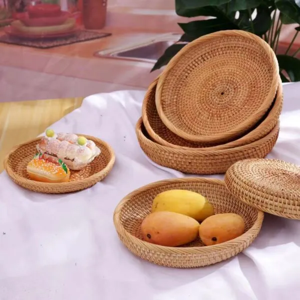 Handgeflochtener Rattan-Aufbewahrungskorb Handgeflochtener Rattan-Aufbewahrungskorb
