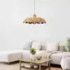 Handgeflochtener Rattan-Hängelampenschirm Handgeflochtener Rattan-Hängelampenschirm