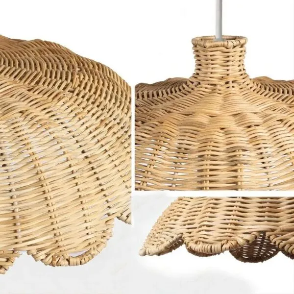 Handgeflochtener Rattan-Hängelampenschirm Handgeflochtener Rattan-Hängelampenschirm