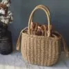 Handgeflochtener Rattan Handtasche Handgeflochtener Rattan Handtasche