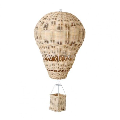 Handgeflochtener Rattan-Luftballon als Kinderzimmer-Deko