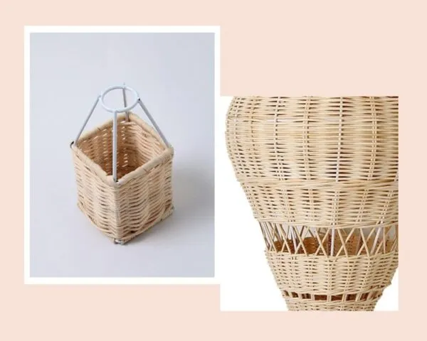 Handgeflochtener Rattan-Luftballon fürs Babyzimmer Handgeflochtener Rattan-Luftballon fürs Babyzimmer