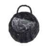 Handgeflochtener Rattan-Pflanzenkorb mit Wandhalterung Handgeflochtener Rattan-Pflanzenkorb mit Wandhalterung