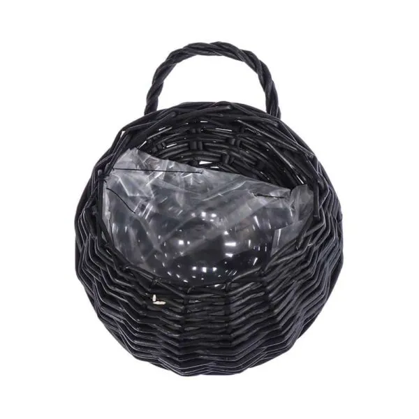 Handgeflochtener Rattan-Pflanzenkorb mit Wandhalterung Handgeflochtener Rattan-Pflanzenkorb mit Wandhalterung