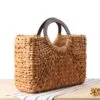 Handgeflochtener Rattan Strandkorb für Damen Handgeflochtener Rattan Strandkorb für Damen