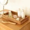 Handgeflochtener Rattan-Tablett Handgeflochtener Rattan-Tablett