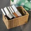 Handgeflochtener rechteckiger Rattankorb Handgeflochtener rechteckiger Rattankorb