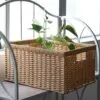Handgeflochtener rechteckiger Rattankorb Handgeflochtener rechteckiger Rattankorb