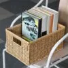 Handgeflochtener rechteckiger Rattankorb Handgeflochtener rechteckiger Rattankorb