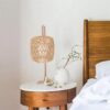 Handgewebter Lampenschirm aus Rattan Handgewebter Lampenschirm aus Rattan