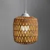 Handgewebter Lampenschirm aus Rattan