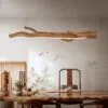 Holzleuchte im Vintage-Stil Holzleuchte im Vintage-Stil