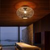 Japanische Bambus-Deckenleuchte im Zen-Stil