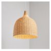 Japanische Hängelampe aus Rattan