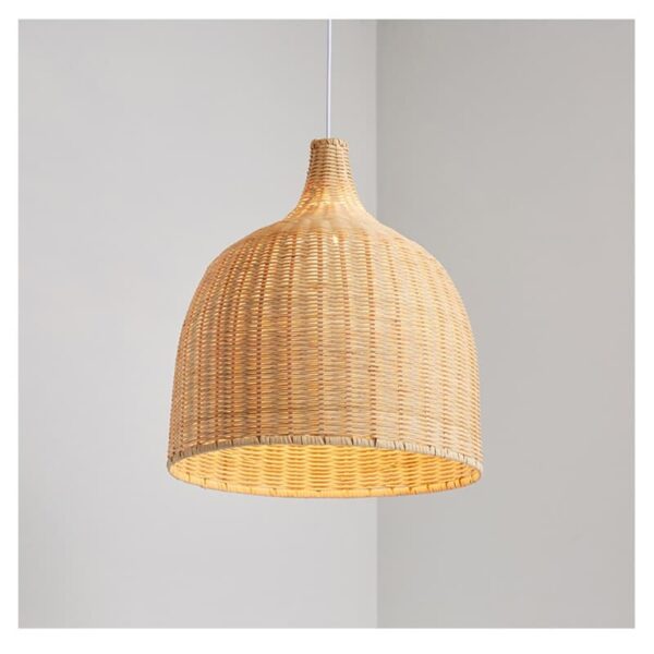Japanische Hängelampe aus Rattan