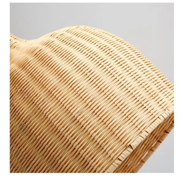 Japanische Hängelampe aus Rattan