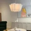 Japanische Pendelleuchte aus Stoff