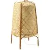 Japanischer LED-Stehleuchten-Set im Rattan-Look