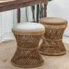 Japanischer Rattanhocker Japanischer Rattanhocker