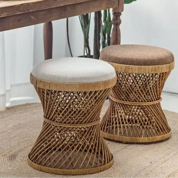 Japanischer Rattanhocker Japanischer Rattanhocker