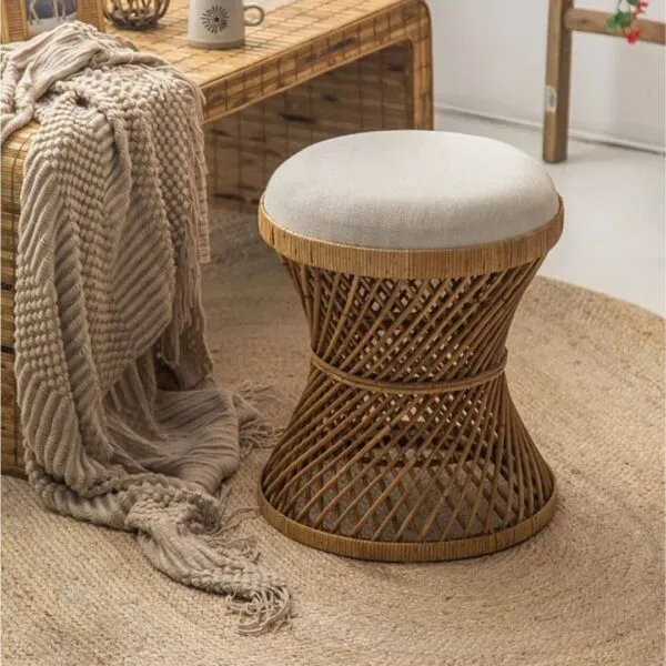 Japanischer Rattanhocker Japanischer Rattanhocker