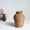 Klassische Rattan-Vase
