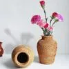 Klassische Rattan-Vase