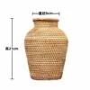Klassische Rattan-Vase