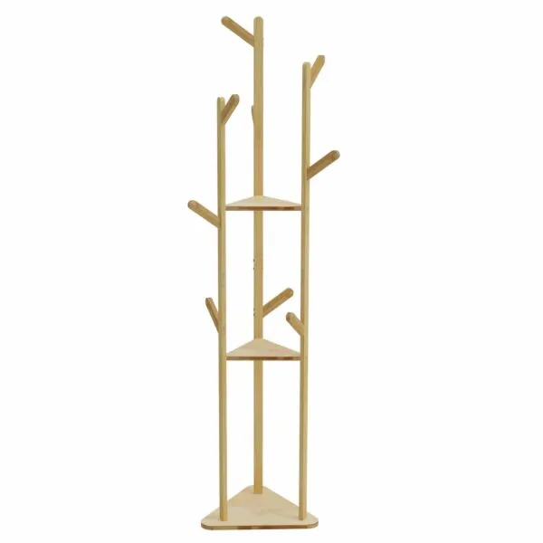 Kleiderständer Holz 3-stufig im Dreieck-Design Kleiderständer Holz 3-stufig im Dreieck-Design