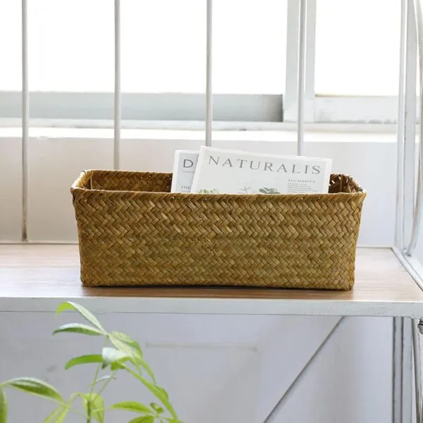 Kleiner Aufbewahrungskorb aus Rattan Kleiner Aufbewahrungskorb aus Rattan