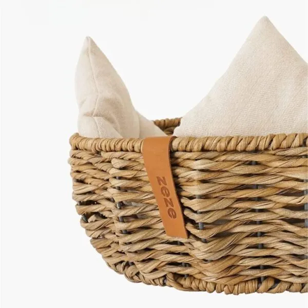 Komfortabler Hunde-Korb aus Rattan Komfortabler Hunde-Korb aus Rattan
