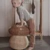 Korb aus Rattan im Pilzdesign Korb aus Rattan im Pilzdesign
