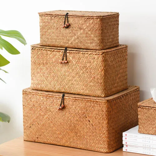 Korb-Truhe aus Naturrattan in 3 Größen Korb-Truhe aus Naturrattan in 3 Größen
