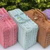 Korb-Truhe aus Rattan im Retro-Koffer-Look Korb-Truhe aus Rattan im Retro-Koffer-Look