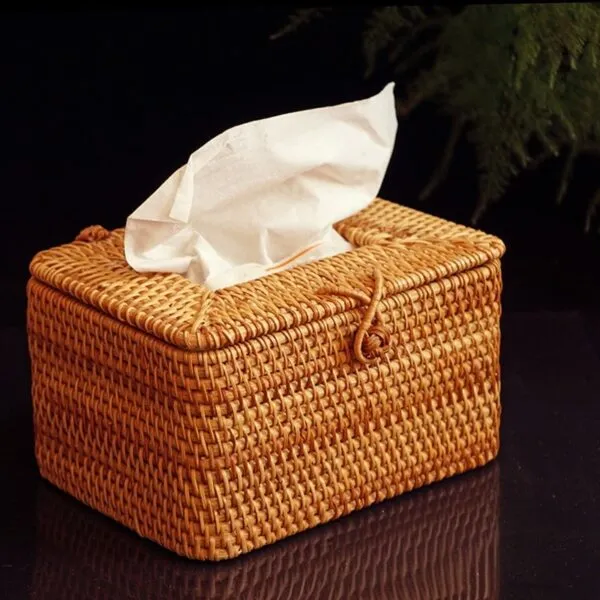 Kosmetikbox aus Rattan Kosmetikbox aus Rattan