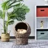 Kratzbaum aus Naturrattan geflochten Kratzbaum aus Naturrattan geflochten