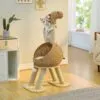 Kratzbaum aus Rattan im Dino-Design Kratzbaum aus Rattan im Dino-Design