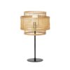 Rattan-Stehleuchte mit Doppelschirm Rattan-Stehleuchte mit Doppelschirm