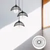 Lampenschirm Lotus aus Rattan