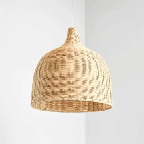 Lampenschirm Rattanoptik im Stil einer Chinesischen Laterne Lampenschirm Rattanoptik im Stil einer Chinesischen Laterne