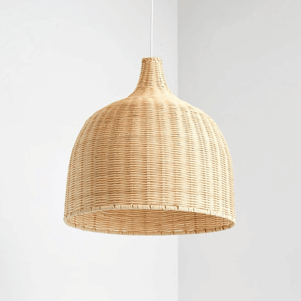 Lampenschirm Rattanoptik im Stil einer Chinesischen Laterne