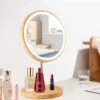 LED-Make-up-Spiegel aus Holz LED-Make-up-Spiegel aus Holz