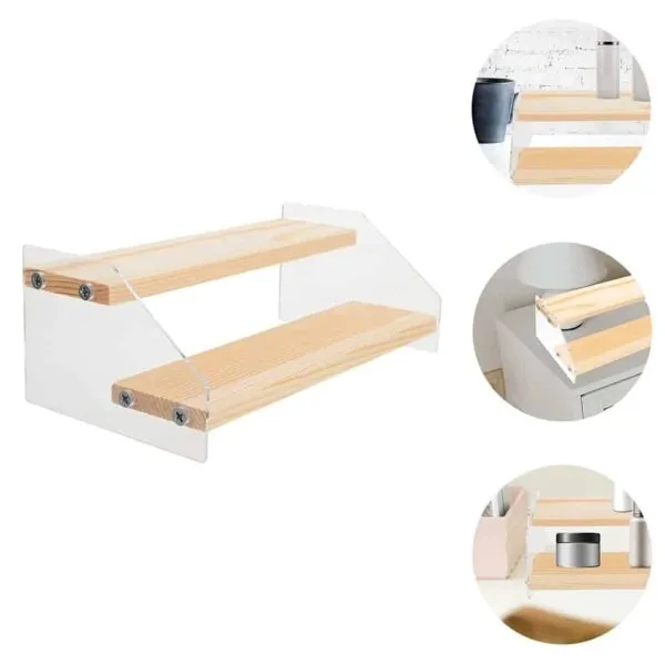 Massives Holzregal mit Stauraum Massives Holzregal mit Stauraum
