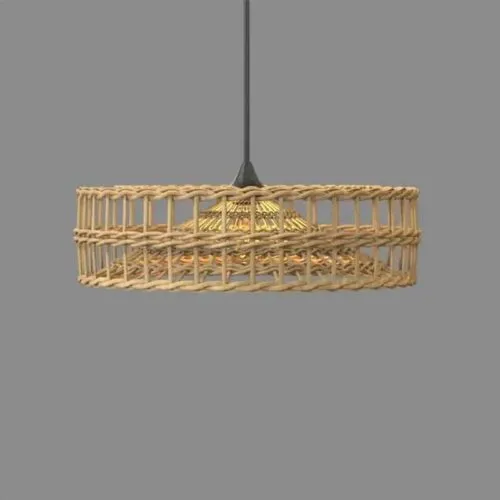 Moderne Hängelampe aus Rattan 3 Moderne Hängelampe aus Rattan 3