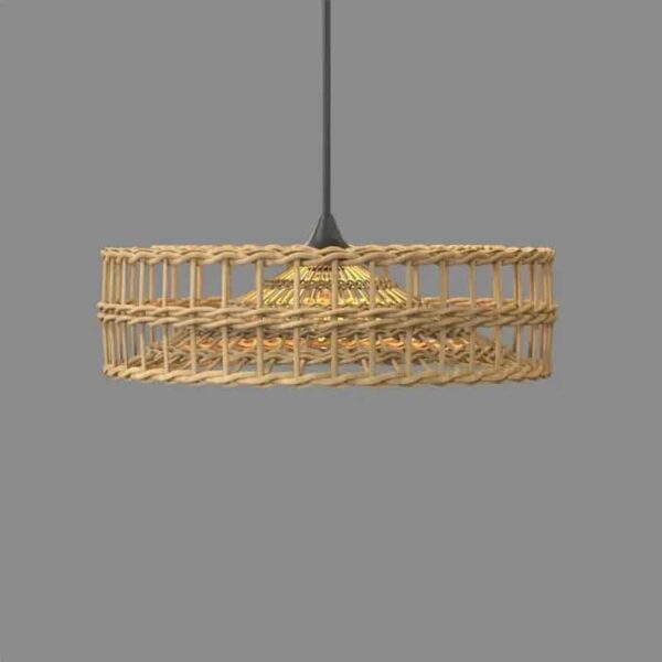 Moderne Hängelampe aus Rattan 3 Moderne Hängelampe aus Rattan 3