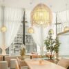 Moderne Hängelampe aus Rattan mit kreativem Design Moderne Hängelampe aus Rattan mit kreativem Design