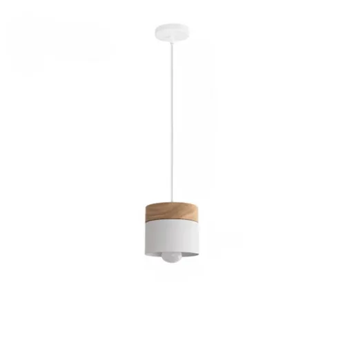 Moderne Holz-Deckenleuchte mit LED und Aluminium Moderne Holz-Deckenleuchte mit LED und Aluminium