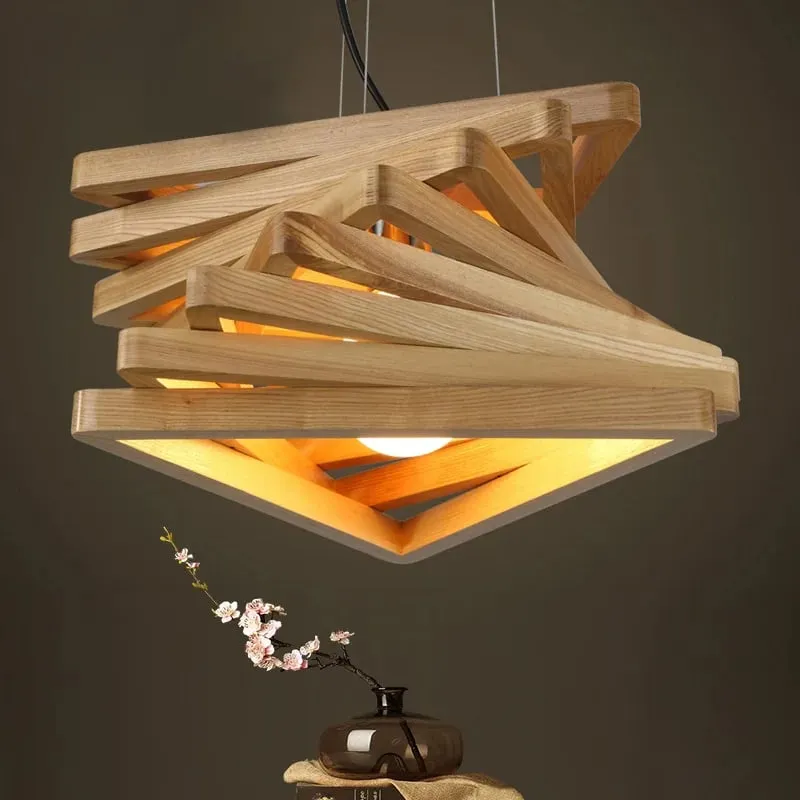 Hochwertiges Holz, zeitloses Hängelampen-Design